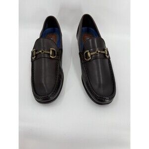 NWOT VINCE CAMUTO  Corwin Leather Horse-bit Dark Brown Loafers - Size 9M -